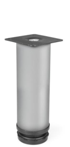 Okrągła nóżka meblowa H-150 mm aluminium