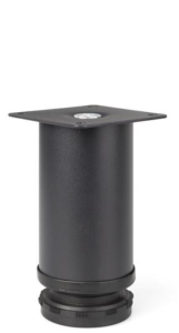 Okrągła nóżka meblowa H-100 mm czarna