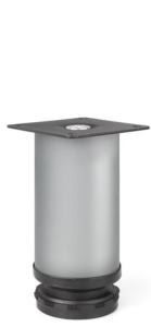 Okrągła nóżka meblowa H-100 mm aluminium