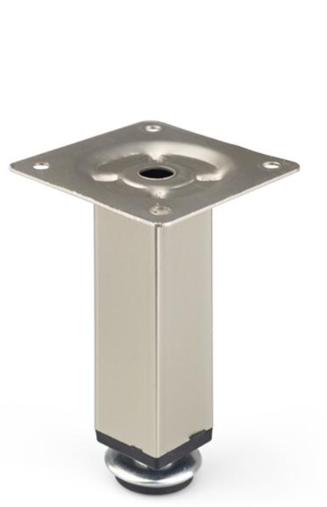 NÓŻKA MEBLOWA METALOWA DN-738 H-100 SATYNA KWADRATOWA