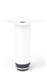 Biała metalowa nóżka meblowa H-150 mm