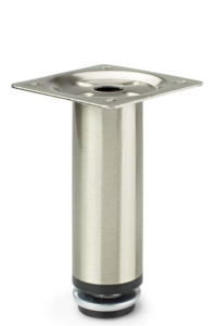 Metalowa nóżka meblowa H-150 mm nikiel szczotkowany