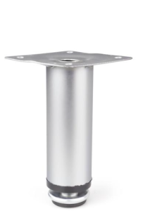 Metalowa nóżka meblowa H-150 mm aluminium