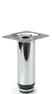 Metalowa nóżka meblowa H-100 mm chromowana
