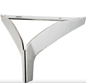 Chromowana nóżka meblowa H-122 mm