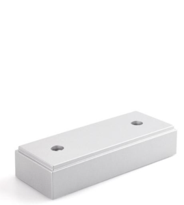 Srebrna nóżka meblowa plastikowa 100x40x20 mm