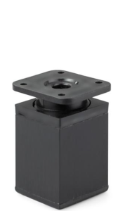 Kwadratowa nóżka aluminiowa H-80 mm - czarny mat