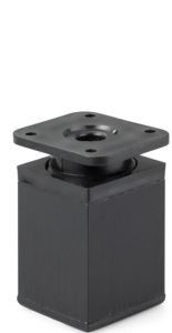 Kwadratowa nóżka aluminiowa H-60 mm - czarny mat