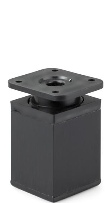 NÓŻKA MEBLOWA KWADRATOWA ALUMINIOWA H-60 CZARNY MAT