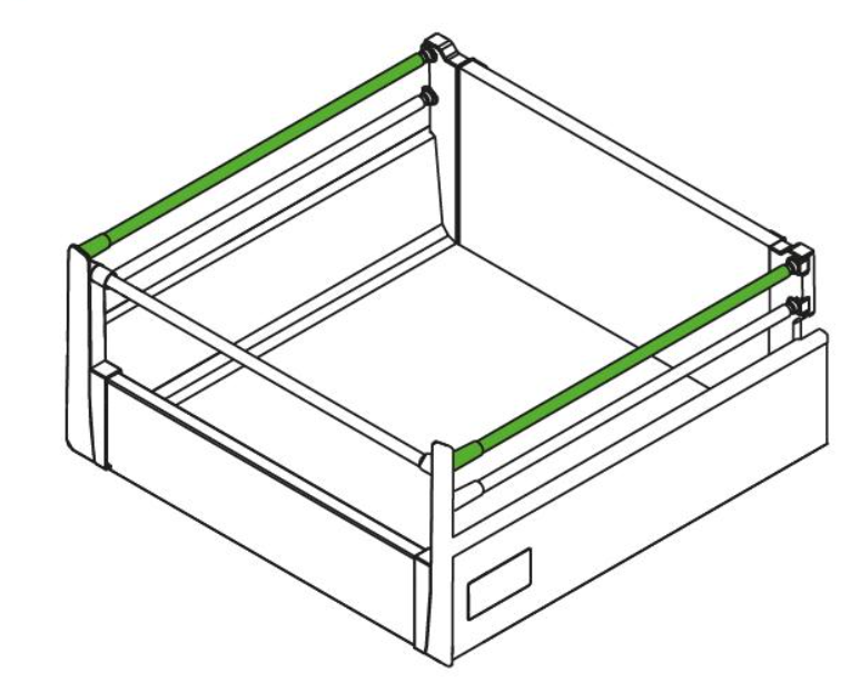 RELING DO PREMIUM BOX PKR-1012 L-450 POPIEL GÓRNY