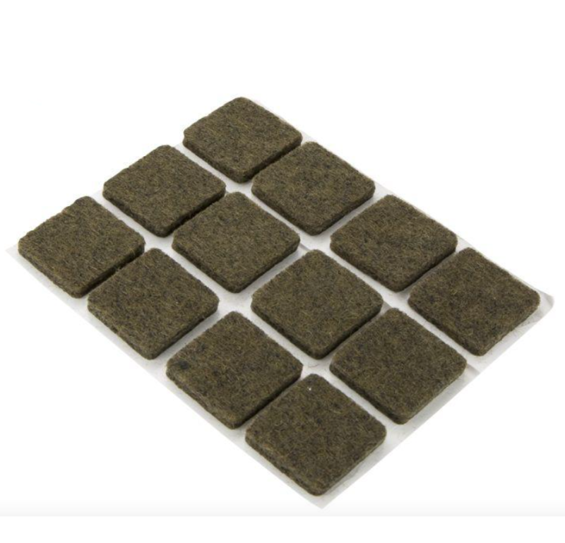 FILC MEBLOWY KWADRAT 20 x 20 BLISTER- 12szt. BRĄZ