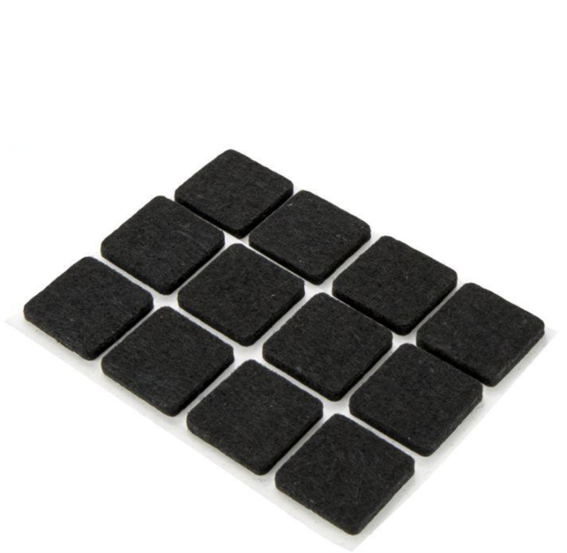 FILC MEBLOWY KWADRAT 20 x 20 BLISTER- 12 szt. CZARNY