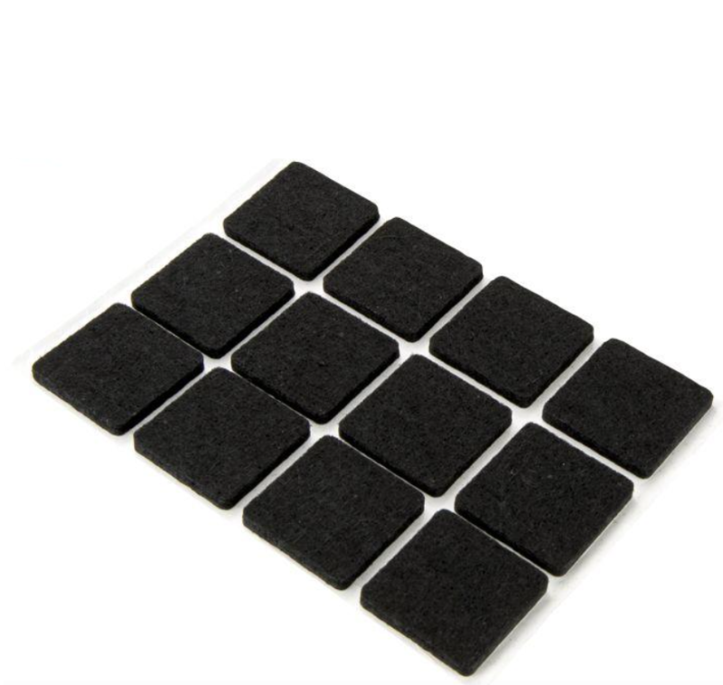 FILC MEBLOWY KWADRAT 25 x 25 BLISTER- 12 szt. CZARNY