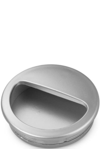 Okrągły uchwyt meblowy A-618 aluminium