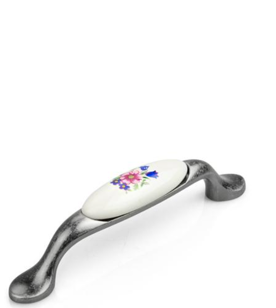 UCHWYT MEBLOWY Z PORCELANĄ RETRO UM-097 L-96 G49/M1