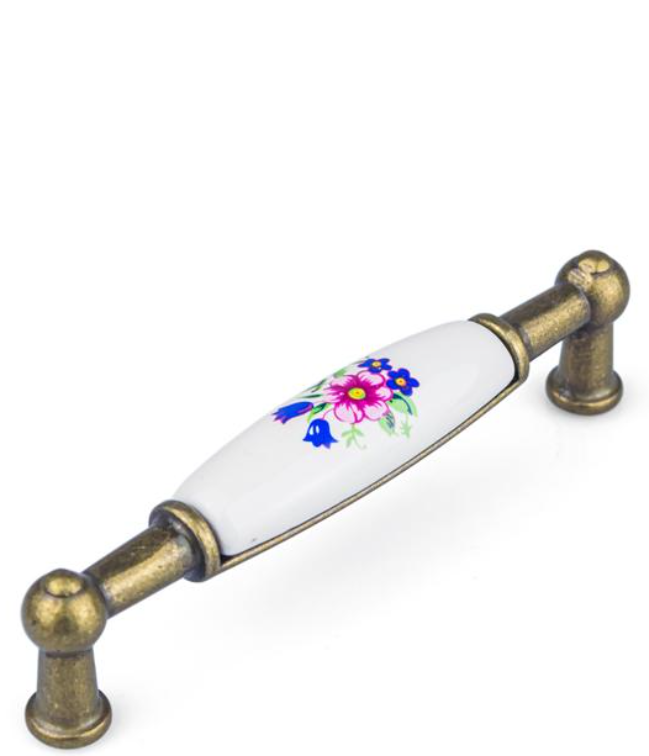 UCHWYT MEBLOWY RETRO UM-098 L-96 G4/M1 Z KWIATKIEM