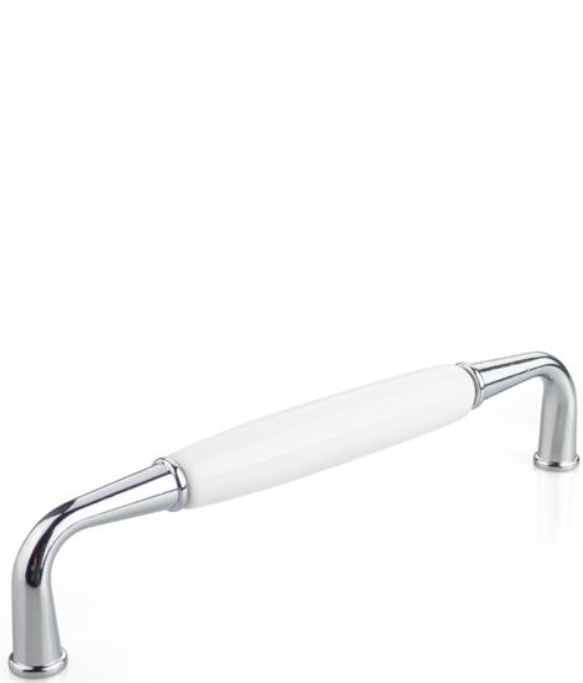UCHWYT MEBLOWY UM-099 L-128 G2/M0 CHROM POŁYSK/BIEL