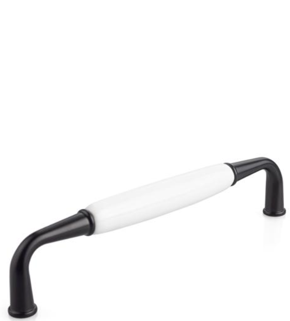 UCHWYT MEBLOWY UM-099 L-128 P2/M0 CZARNY MAT/BIAŁY