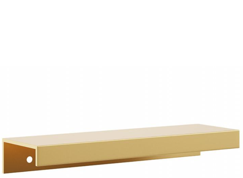 UCHWYT MEBLOWY NAKŁADANY KRAWĘDZIOWY UM-490 L-320 ZŁOTY MAT
