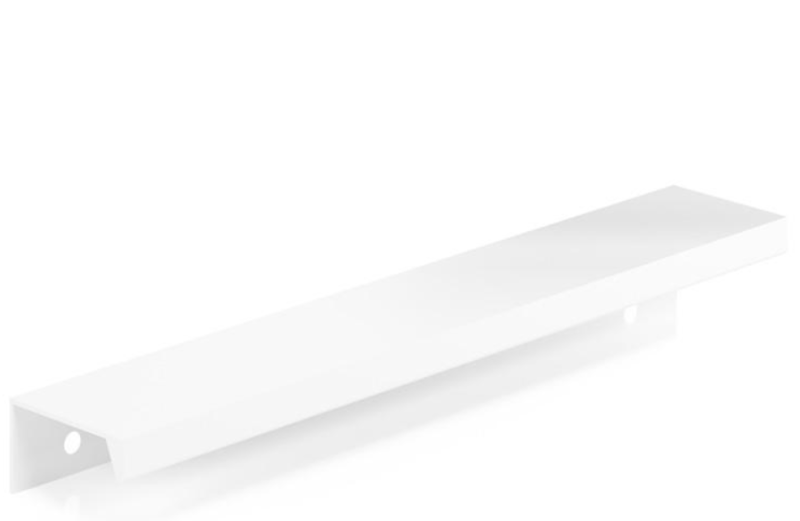UCHWYT MEBLOWY KRAWĘDZIOWY NAKŁADANY UM-492 L-160 BIAŁY