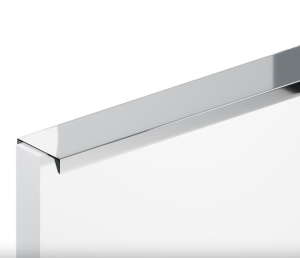 Uchwyt meblowy krawędziowy nakładany UM-492 L-416 chrom połysk