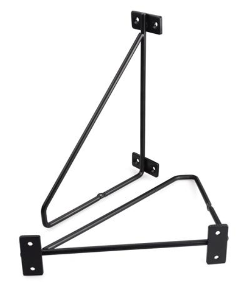 WSPORNIK PÓŁKI WM-1010 210 x 165 mm CZARNY MAT