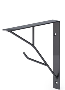 Wspornik półki WM-1009 150x150 mm czarny mat
