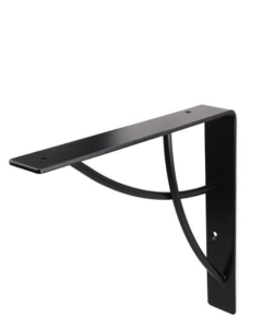 Wspornik półki WM-1008 180x180 mm czarny mat