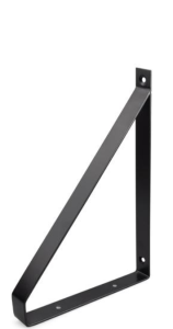 Wspornik półki WM-1007 220x154 mm czarny mat
