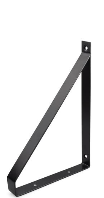 WSPORNIK PÓŁKI WM-1007 220 x 154 mm CZARNY MAT