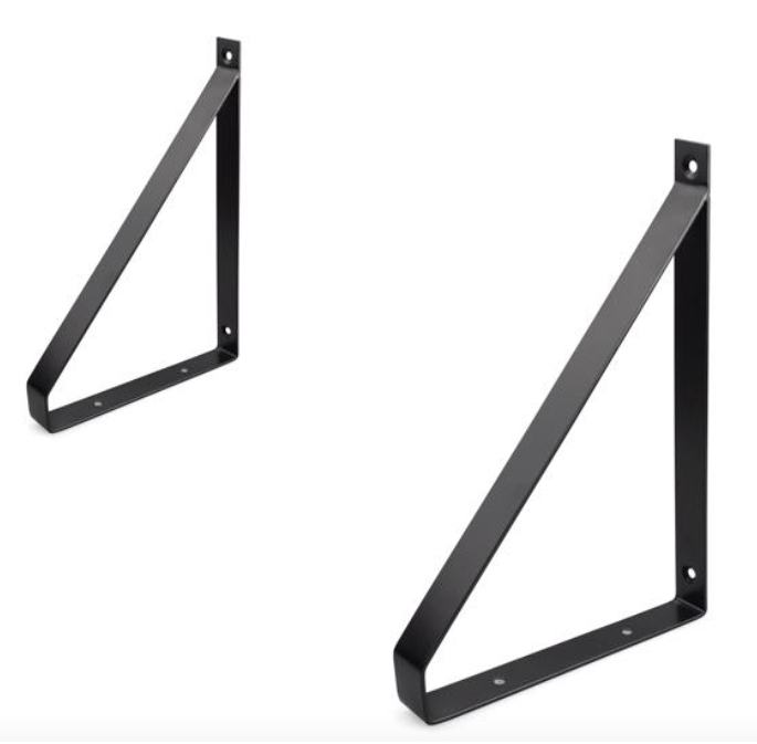 WSPORNIK PÓŁKI WM-1007 220 x 154 mm CZARNY MAT