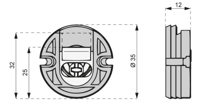 ZAWIESZKA REGULOWANA MIMOŚRODOWA fi35 ZM-288