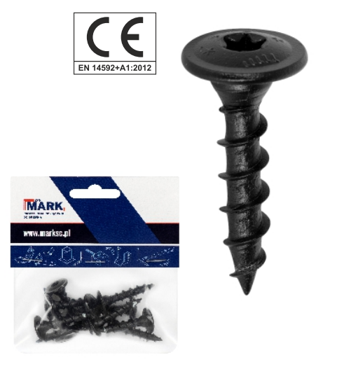 WKRĘTY OGRODOWE Z GŁÓWKĄ TALERZOWĄ 8,0 x 40 mm 10 szt.