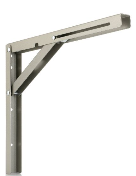 WSPORNIK STALOWY SKŁADANY Z BLOKADĄ 300 x 260 x 1.5 mm SATYNA