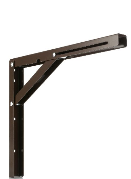 WSPORNIK STALOWY SKŁADANY Z BLOKADĄ 390 x 300 x 1.5 mm BRĄZ