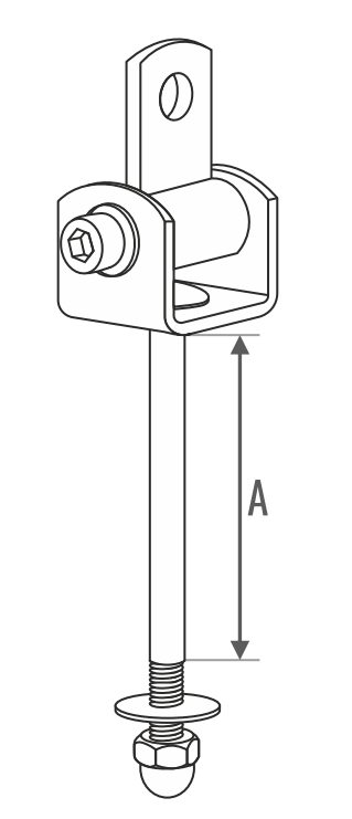 MOCOWANIE HUŚTAWKI TYP 'G' M10 x 120 mm
