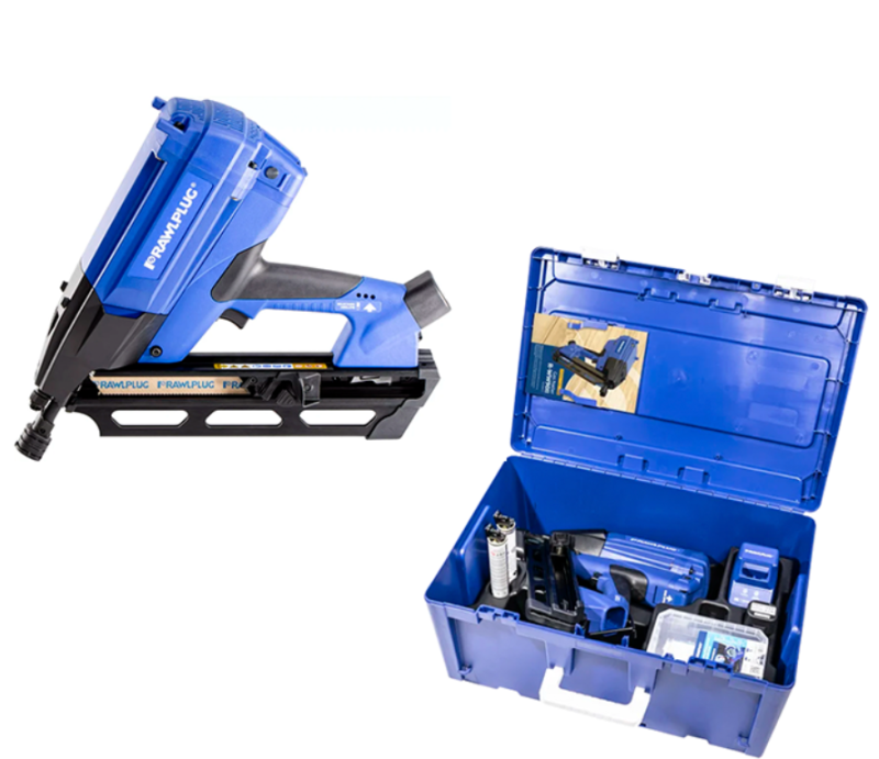 GWOŹDZIARKA GAZOWA DO DREWNA RAWLPLUG R-WW90II ZESTAW XL1