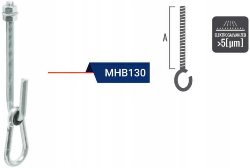 MOCOWANIE HUŚTAWKI TYP "B" M12x130 mm
