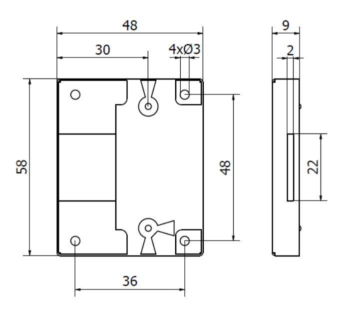 ZAMEK MEBLOWY NAKŁADANY PATYNA 30 mm