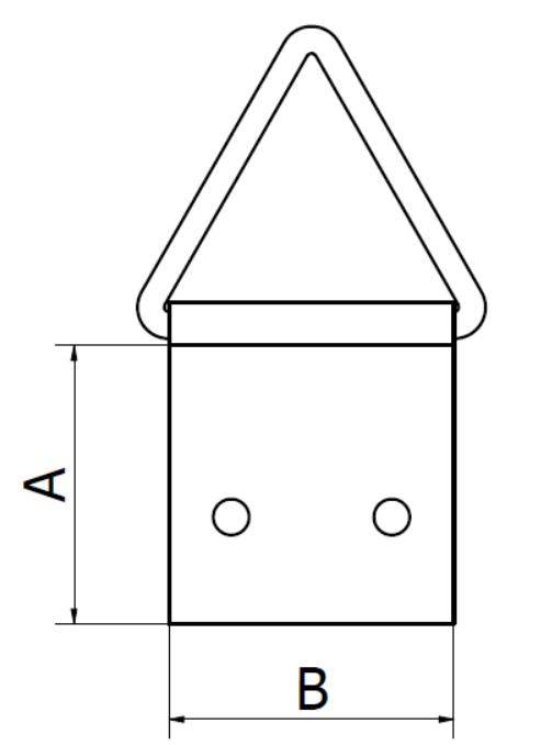 ZAWIESZKA MEBLOWA ŁAMANA 19 x 19 mm
