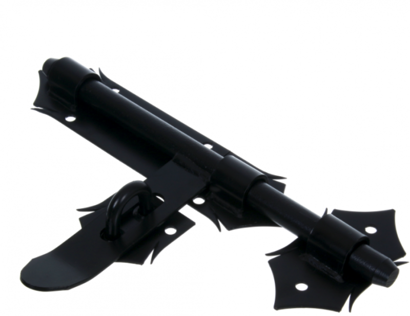 ZASUWA BRAMOWA OZDOBNA MALOWANA CZARNA 270 mm