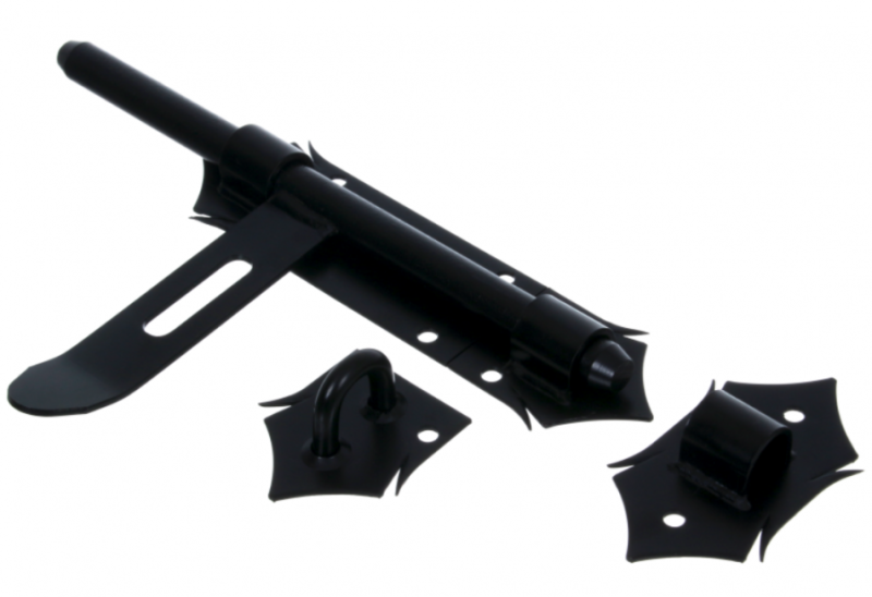 ZASUWA BRAMOWA OZDOBNA MALOWANA CZARNA 270 mm