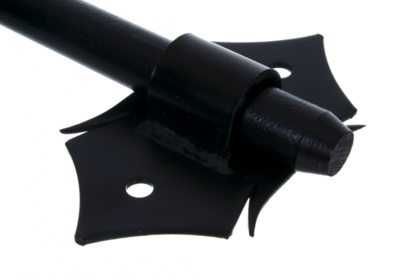 ZASUWA BRAMOWA OZDOBNA MALOWANA CZARNA 270 mm