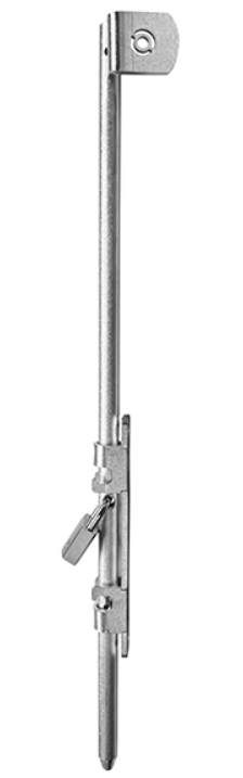 ZASUWA RYGIEL Z ZABEZPIECZENIEM OCYNK BIAŁY 500 mm