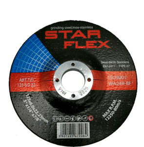 TARCZA DO SZLIFOWANIA METALU INOX T-27 125 x 6.0 mm STAR FLEX