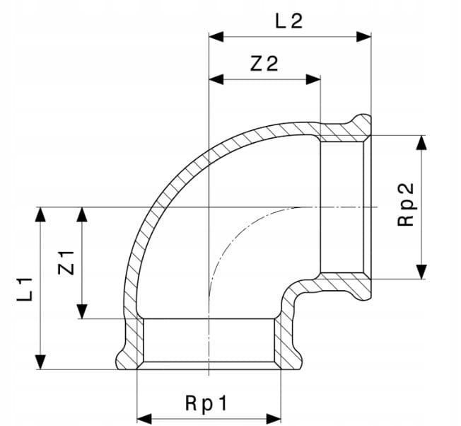 KOLANO 90° 3/4"