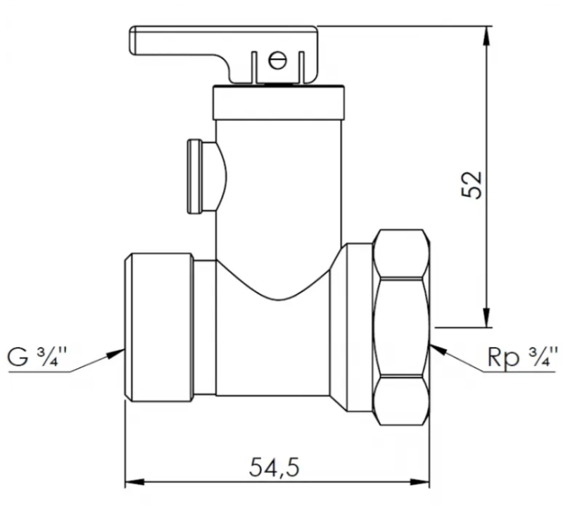 ZAWÓR BEZPIECZEŃSTWA AF8 DO ELEKTRYCZNYCH PODGRZEWACZY WODY 3/4" 6 BAR