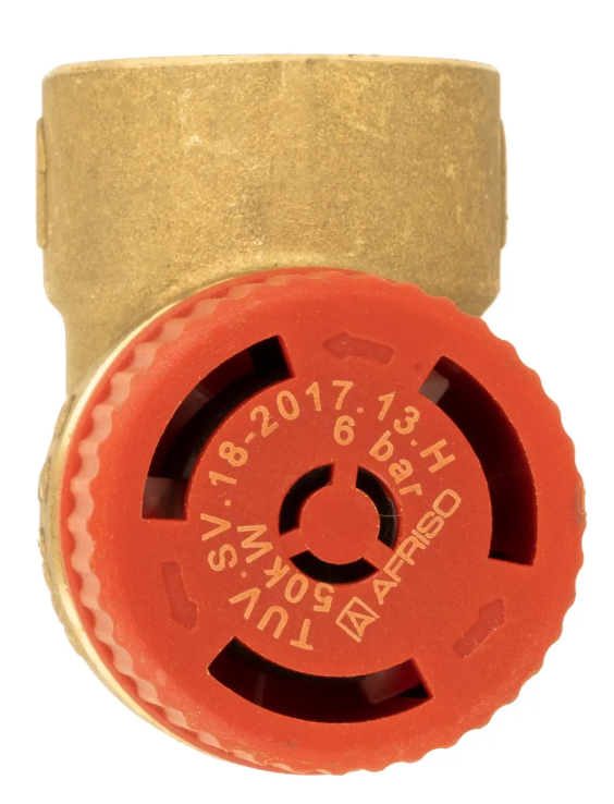 ZAWÓR BEZPIECZEŃSTWA DO C.O 1/2" 6 BAR