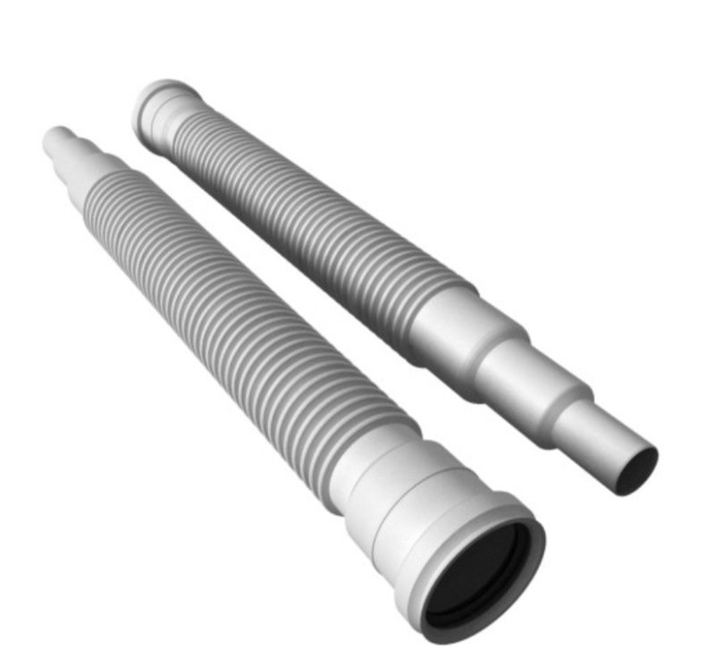 ZŁĄCZE ELASTYCZNE REDUKCYJNE FI50 50/40/32 , L–500 mm Z KIELICHEM