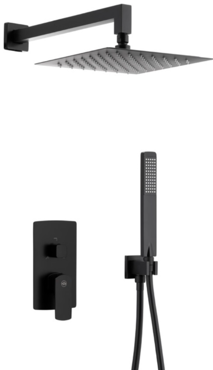 ZESTAW PODTYNKOWY Z BATERIĄ 3 FUNKCYJNĄ MOKAIT BLACK